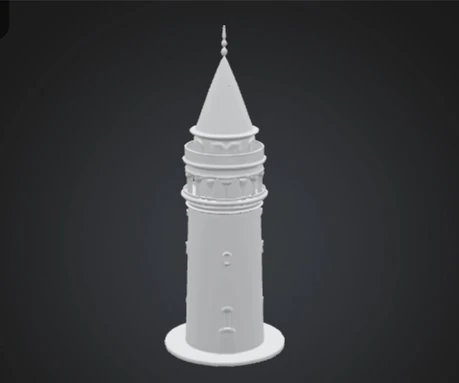 Istanbul galata kulesi 3D Print Model .c4d .max .obj .3ds .fbx .stl .blend 