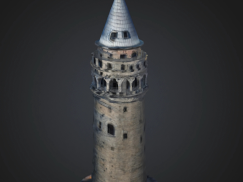 Istanbul galata kulesi 3Dプリントモデル