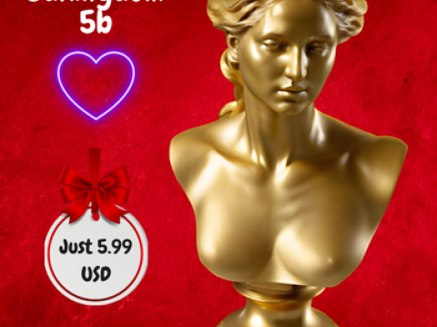 Sculpture Woman Elite Bust 3D Print Model