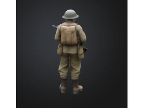 Ww2 us soldier 3Dプリントモデル