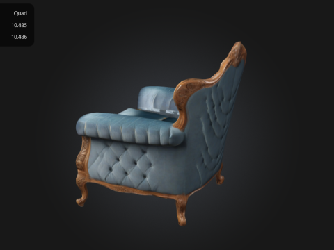 Elegant Sofa Modelo de Impressão 3D