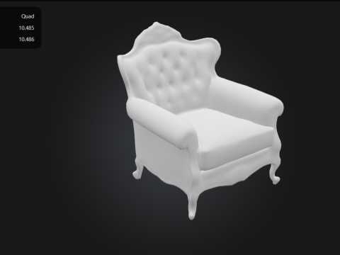 Elegant Sofa Modelo de Impressão 3D