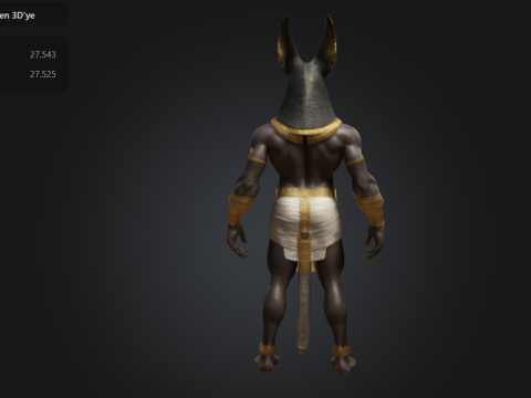 Anubis-Themed Modelo de impresión 3D