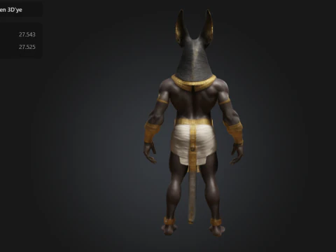 Anubis-Themed 3D Print Model