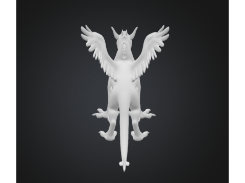 Narnia animal wild bird stone thrower art 3D Print Model