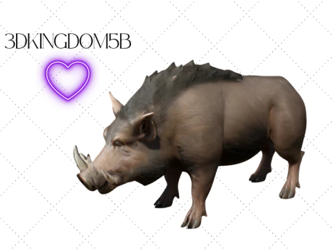 Реалістична свиня - файл STL для 3D-друку 3D Принт Модель