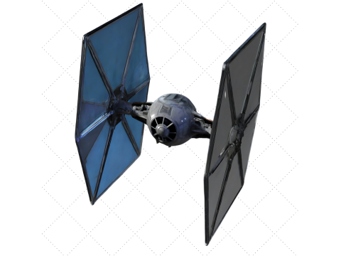 Star Wars-Inspired Spaceship - Premium STL File for 3D Printing 3Dプリントモデル