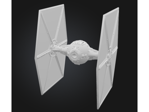 Star Wars-Inspired Spaceship - Premium STL File for 3D Printing 3D-printmodel