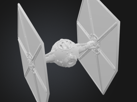 Star Wars-Inspired Spaceship - Premium STL File for 3D Printing 3D-printmodel