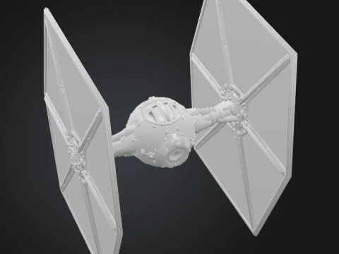 Star Wars-Inspired Spaceship - Premium STL File for 3D Printing 3D Print Model