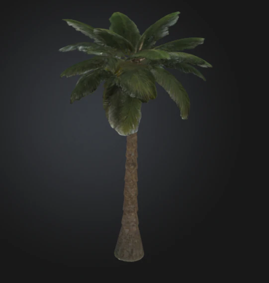 3D printable palm tree model 3D Print Model .c4d .max .obj .3ds .fbx .stl .blend