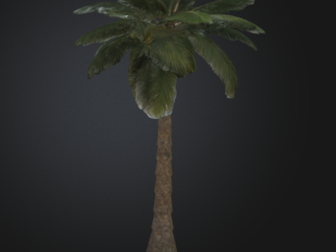 3D printable palm tree model Model Cetak 3D