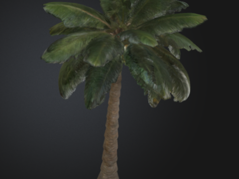 3D printable palm tree model 3D Baskı Modeli