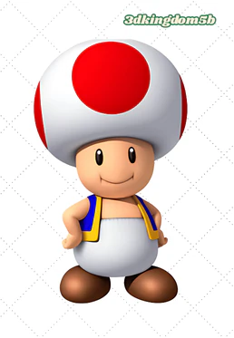 Mario Mushroom 3D Print Model .c4d .max .obj .3ds .fbx .stl .blend