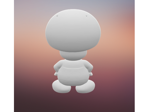 Mario Mushroom 3D Print Model