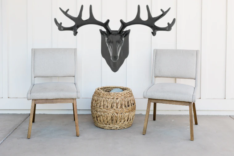 Hertenkop muurhaak 3D printmodel .c4d .max .obj .3ds .fbx .stl .blend 