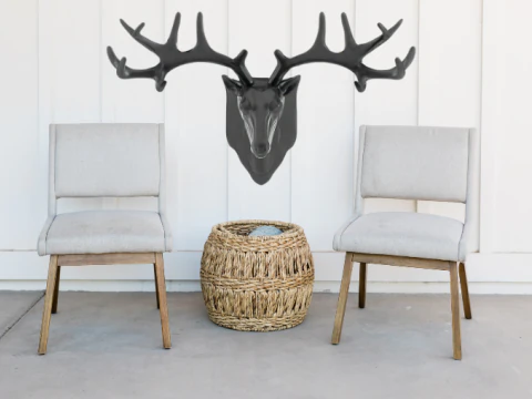 ディアヘッド ウォールフック 3Dプリントモデル