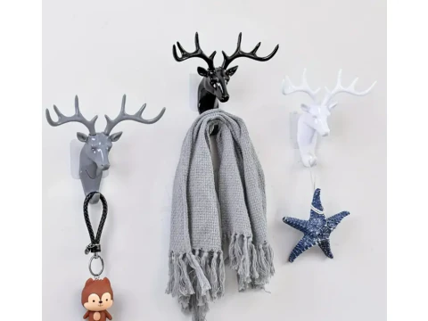 Hertenkop muurhaak 3D printmodel