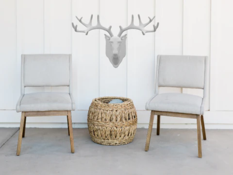 Hertenkop muurhaak 3D printmodel