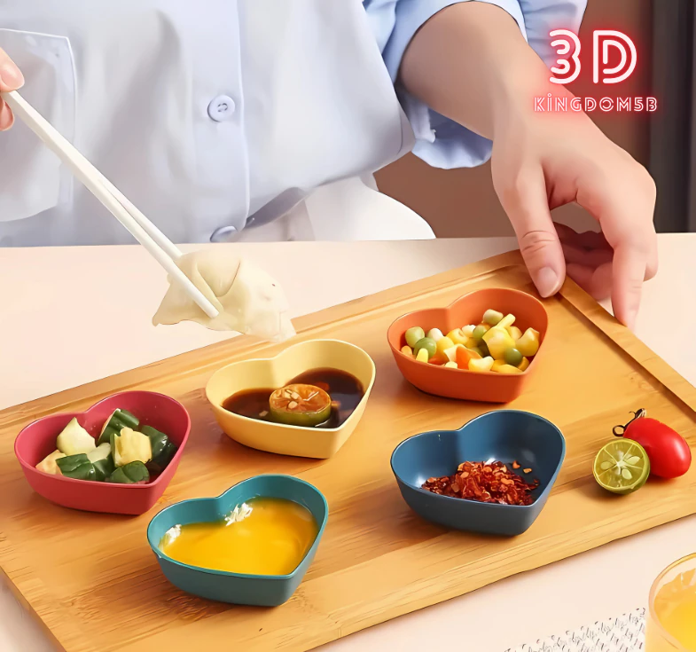 Cocina del plato del coraz&oacute;n Modelo de impresión 3D .c4d .max .obj .3ds .fbx .stl .blend 