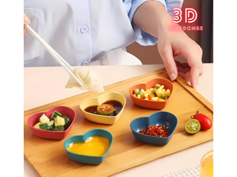 Heart Dish kitchen 3D-printmodel
