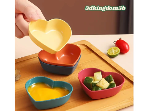 Cocina del plato del coraz&oacute;n Modelo de impresión 3D