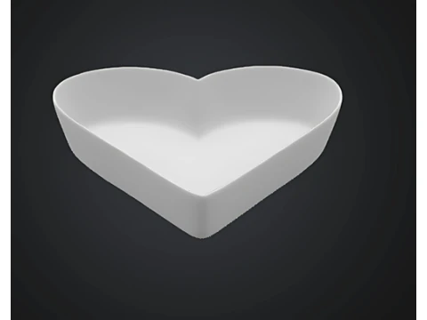 Cocina del plato del coraz&oacute;n Modelo de impresión 3D