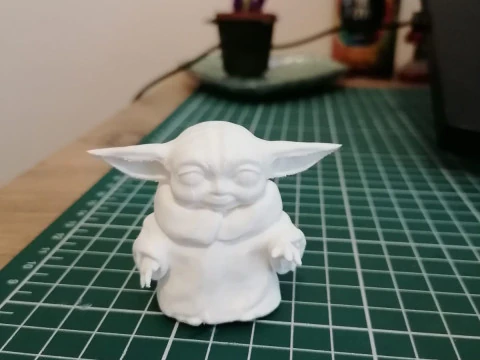 Baby Yoda Art 3D Print Model