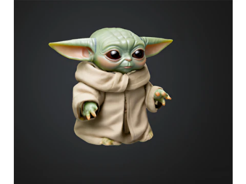 Baby Yoda Art 3D Print Model