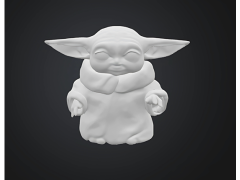 Baby Yoda Art Modelo de impresión 3D