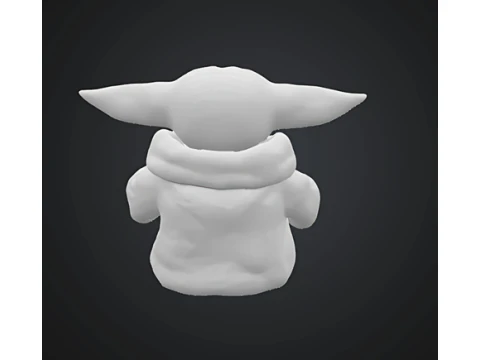 Baby Yoda Art 3D Print Model