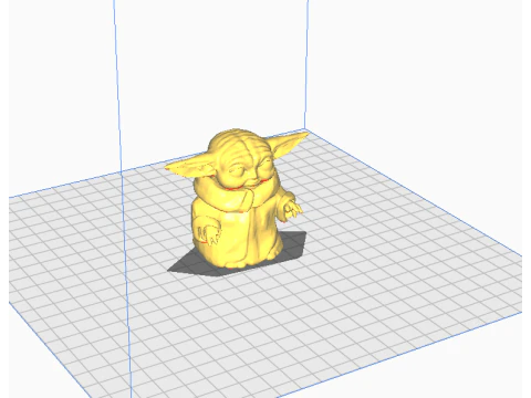 Baby Yoda Art 3D Print Model