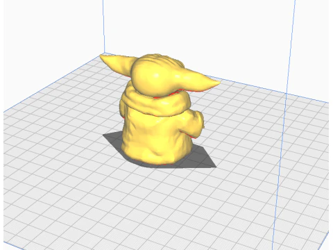 Baby Yoda Art 3D Print Model