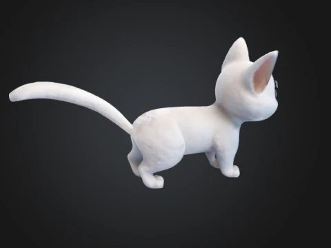 Cute cat figure 3D Print Model