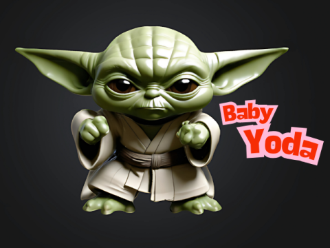 Yoda BABY 3D 打印模型