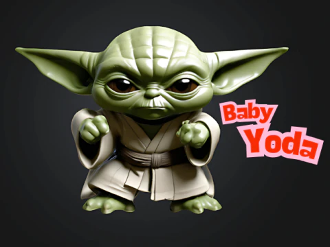 Yoda BABY 3D Print Model