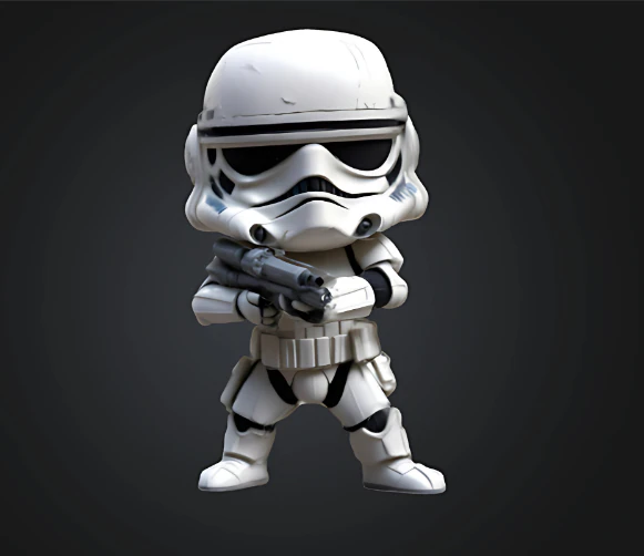 Star Wars Trooper 3D Print Model .c4d .max .obj .3ds .fbx .stl .blend