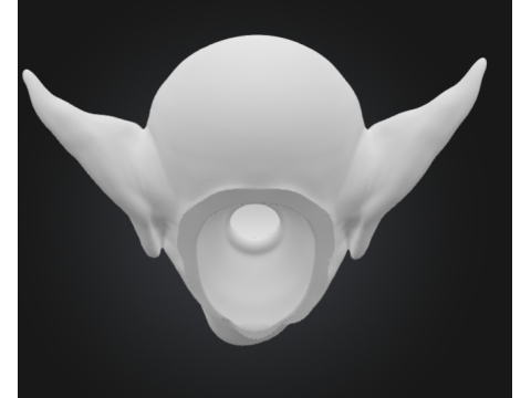 Goblin Head Devil Bust Mask Modello di stampa 3D