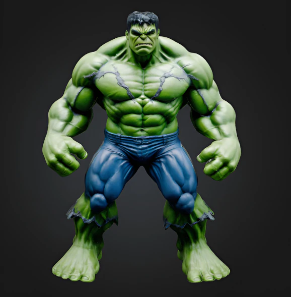 Hulk 3D Print Model .c4d .max .obj .3ds .fbx .stl .blend 