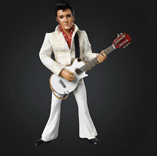 Elvis Presley 3D Figurine fan art 3D Print Model in Scans and