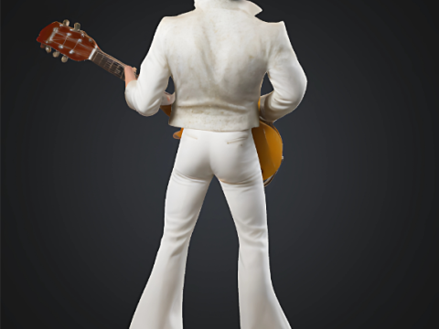 Elvis Presley 3D Figurine fan art 3D Druckmodell