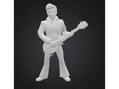 Elvis Presley 3D Figurine fan art 3D Print Model