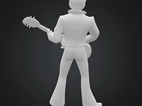 Elvis Presley 3D Figurine fan art 3D Print Model