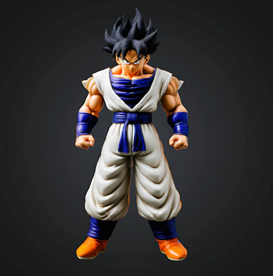 Dragon Ball Z Anime Goku Super Saiyan 3D Print Model .c4d .max .obj .3ds .fbx .stl .blend 