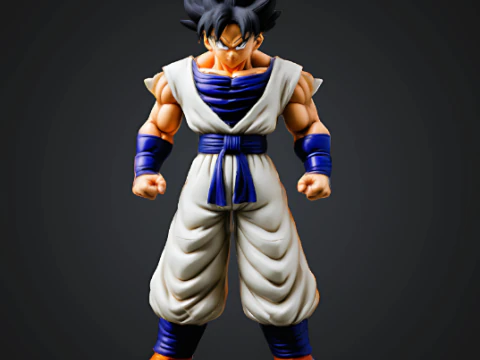 Dragon Ball Z Аніме Гоку Супер Саян 3D Принт Модель