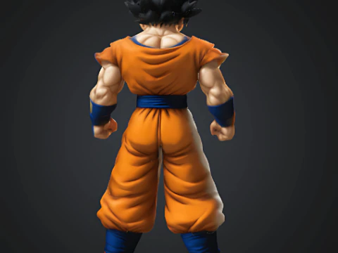 Dragon Ball Z Anime Goku Super Saiyan 3D Print Model