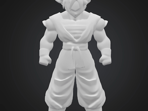 Dragon Ball Z Anime Goku Super Saiyan 3D-printmodel