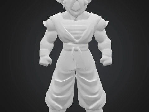 Dragon Ball Z Anime Goku Super Saiyan 3D Print Model