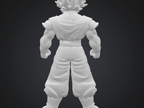 Dragon Ball Z Anime Goku Super Saiyan 3D-printmodel