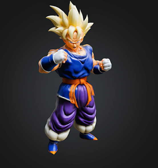Anime Dragon Ball Z 3D 프린트 모델 .c4d .max .obj .3ds .fbx .stl .blend 